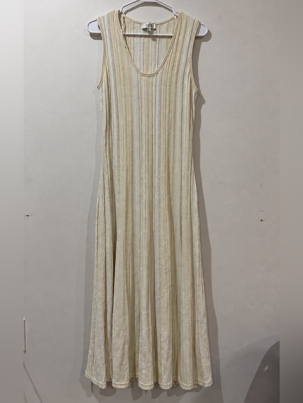 COS Ribbed Knit Midi Dress – Size M - Picture 2 of 7